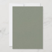 Sage Green Arch Botanical Wedding Invitation (裏面)