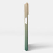 Sage Green Artistic Fluffy Persian Cat Quote iPhoneケース (右側面)