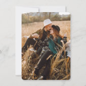 Sage Green Aspen Tree Wedding セーブザデート (裏面)