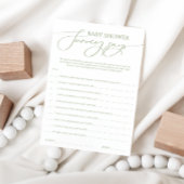 Sage Green Baby お洒落 Shower Surveyがカードを発表 招待状