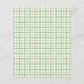 Sage Green Baby Blocks Advice & Well Wishes Card (裏面)