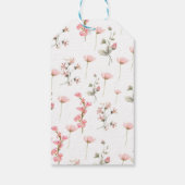 Sage Green Baby Bloom Baby Shower Invitation ギフトタグ (裏面)