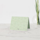 Sage Green Baby Shower Thank You Card | Blocks サンキューカード (裏面)