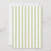 Sage Green Baby We love you so Matcha Baby Shower 招待状 (裏面)