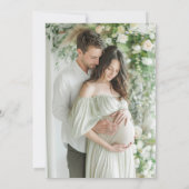 Sage Green Baby We love you so Matcha Baby Shower 招待状 (裏面)