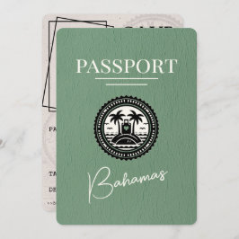 Sage Green Bahamas Passport日付の保存 セーブザデート