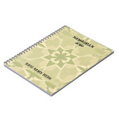 Sage Green Bauhaus Islamic Journal ノートブック (左側)