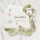 Sage Green Bearly Wait Fancy Square フェイバータグ (正面)