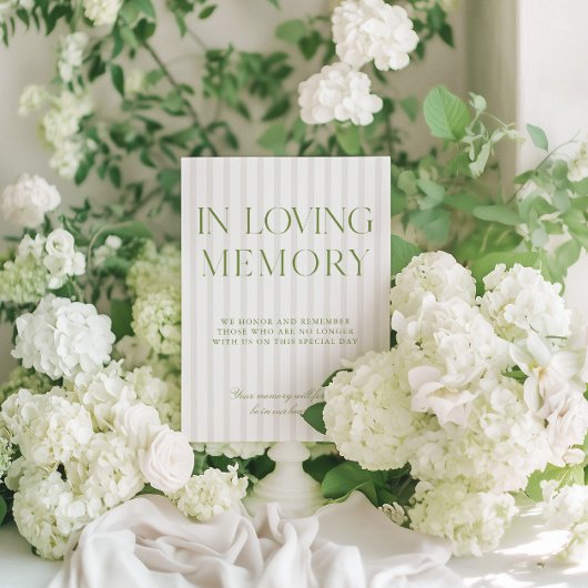 Sage Green & Beigeの愛する結婚メモリのサイン 招待状