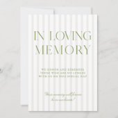 Sage Green & Beigeの愛する結婚メモリのサイン 招待状 (正面)