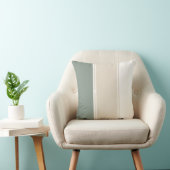 Sage Green Beige Pastel stripes Pillow クッション (椅子)