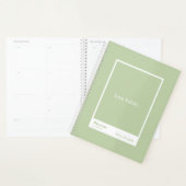Sage Green Block Quote Large Planner プランナー手帳 (ディスプレー)