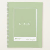 Sage Green Block Quote Large Planner プランナー手帳 (正面)