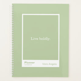 Sage Green Block Quote Large Planner プランナー手帳