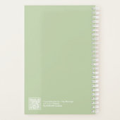 Sage Green Block Quote Small Planner プランナー手帳 (裏面)