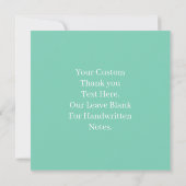 Sage Green Blue Wedding Thank You Note Card サンキューカード (裏面)