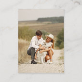 Sage Green Bohoビーズドの結婚QRコードRSVP エンクロージャーカード (裏面)