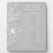 Sage Green Bohoモダンフローラ価格表 フォトプラーク (正面)