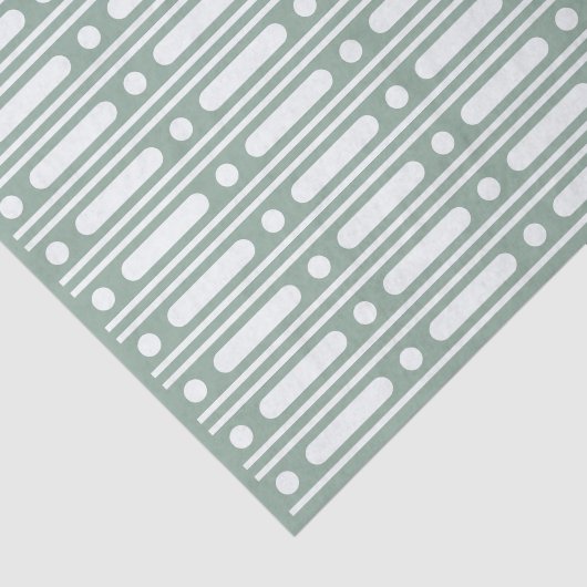 Sage Green Bone Inlay Dots Border Decoupage Paper 薄葉紙 (詳細)