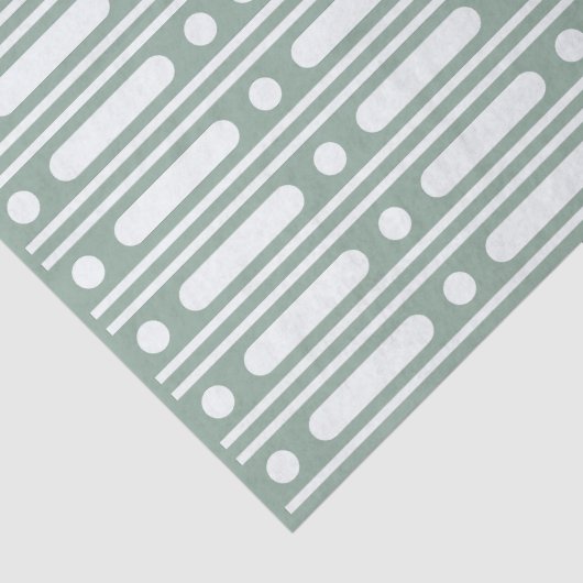 Sage Green Bone Inlay Dots Border Decoupage Paper 薄葉紙 (詳細)