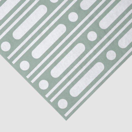 Sage Green Bone Inlay Dots Border Decoupage Paper 薄葉紙 (詳細)