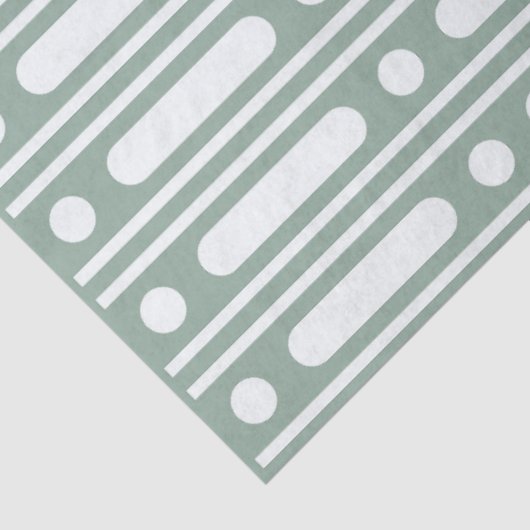 Sage Green Bone Inlay Dots Border Decoupage Paper 薄葉紙 (詳細)