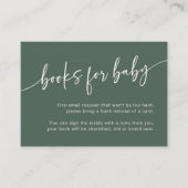 Sage Green Books forベビー挿入カードボモダンイ エンクロージャーカード (正面)