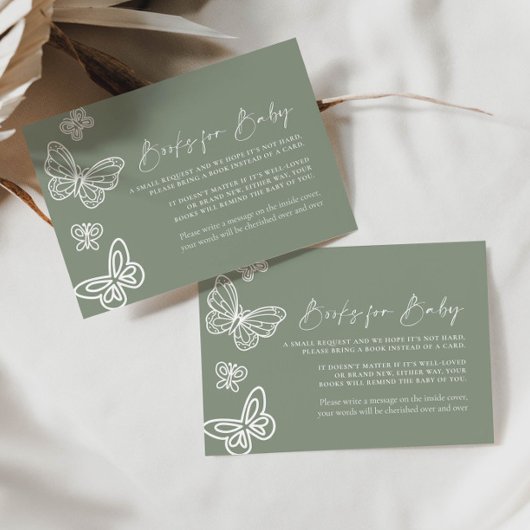 Sage Green Books forベビー・カード ノートカード