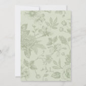 Sage Green Botanical Arch Ramadan Iftar Invitation 招待状 (裏面)