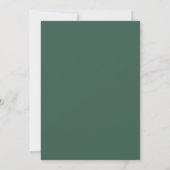 Sage Green Botanical Flourish Wedding 招待状 (裏面)
