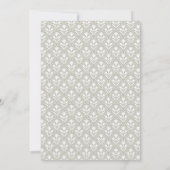 Sage Green Botanical Heirloom Wedding  招待状 (裏面)