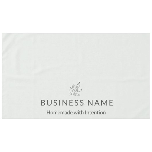 Sage Green Botanical Logo Display Minimalist  テーブルクロス (正面(横))