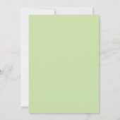 Sage Green Botanical Wedding Invitation 招待状 (裏面)