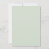Sage Green Bountiful Lavender Wedding 招待状 (裏面)