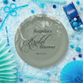 Sage Green Bridal Shower ペーパープレート (パーティー)