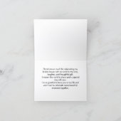 Sage Green Bridal Shower Thank You サンキューカード (内部)