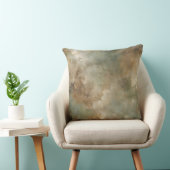 Sage Green Brown Earth Tone Abstract クッション (椅子)