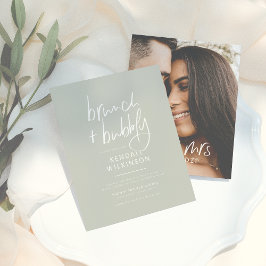 Sage Green Brunch & Bubbly フォト ウェディング 未来の奥様