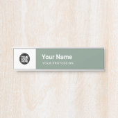Sage Green Business Logoの名称職業 サインプレート (正面)