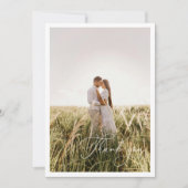 Sage Green Chinoiserie写真結婚の写真 サンキューカード (正面)