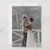 Sage Green Classic Toile French Floral Wedding  招待状 (裏面)