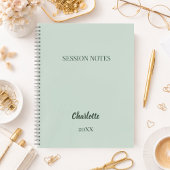 Sage green coach business session notes ノートブック