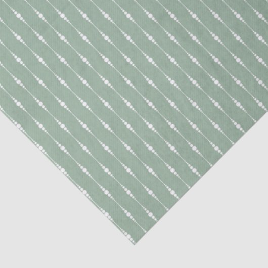Sage Green Color Watercolor Pattern 薄葉紙 (詳細)