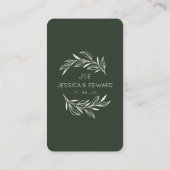 Sage Green Cream思い出に残る写真Qrコード結婚ズ プレイスカード (裏面)