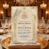 Sage Green Cream Dusty Blue Floral Luxe 招待状