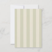 Sage Green Crest Wedding Save The Date セーブザデート (裏面)