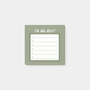 Sage Green Cuto ToがIT後のメモをリスト ポストイット