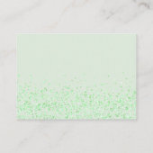 Sage Green Diaper Raffle Greenery Confetti エンクロージャーカード (裏面)