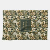 Sage Green Dish Towel Personalized Chic Accent キッチンタオル (横)