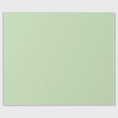 Sage Green Dotted Line Pattern for Baby Shower, ラッピングペーパー (フラット)